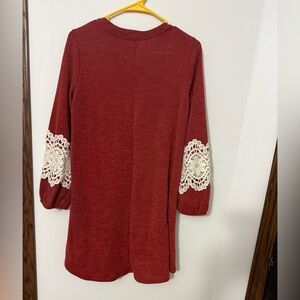 Ces Femme Rich Red Knit Top